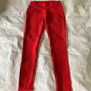 MitaOGirl Red Leggings size medium.